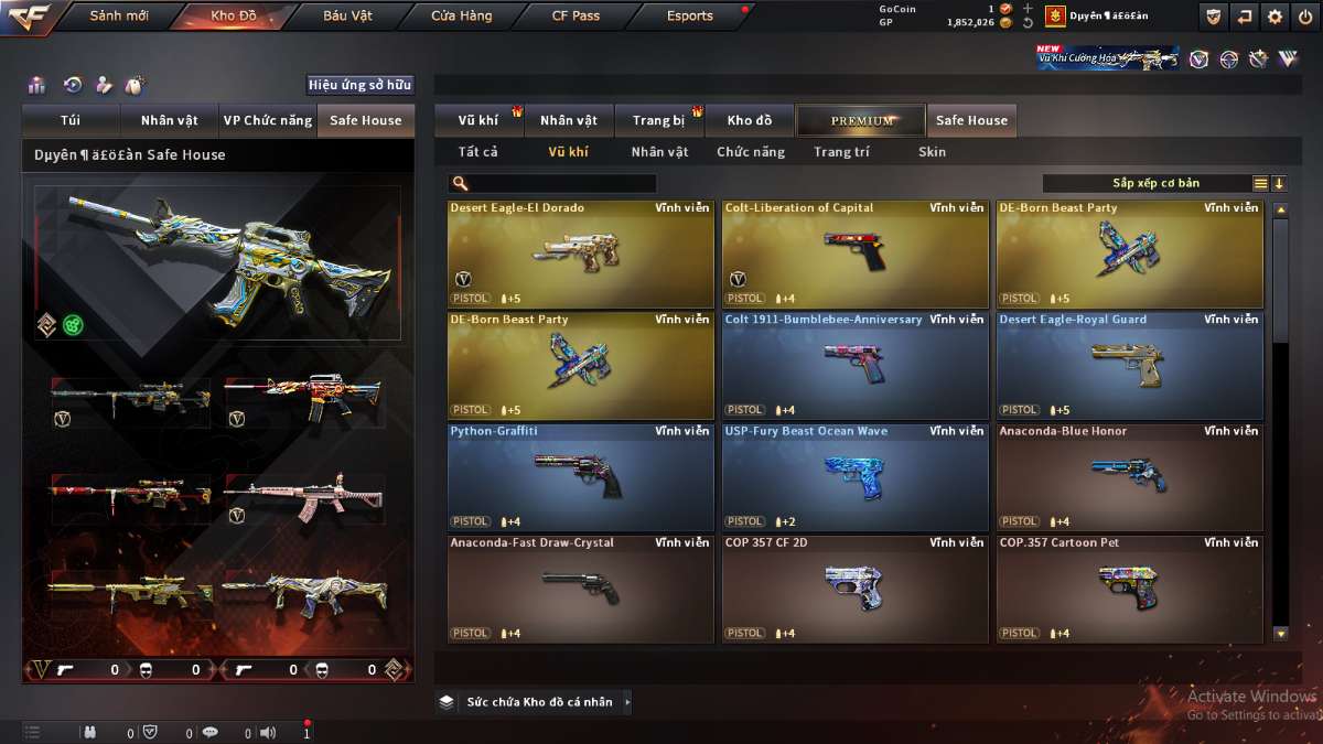 shop acc cf uy tin gia re